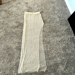 Beaded skirt medium used once coverup